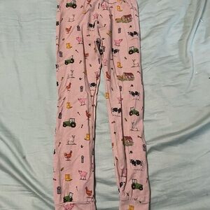 Kids Farm Animal Print Pajama Pants